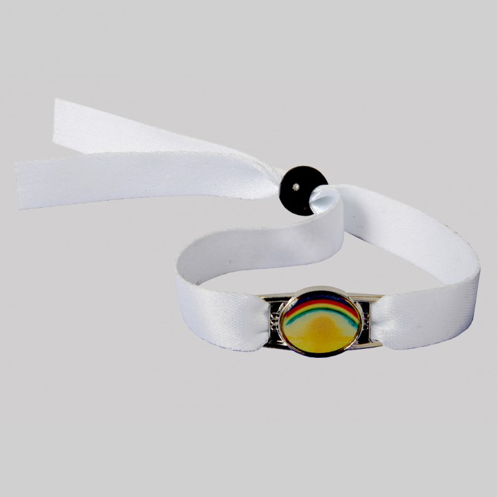 Armband Regenbogen (mit Satinband)