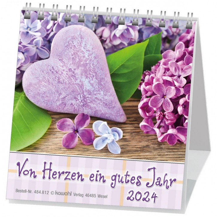 Kalender: Von Herzen ein gutes Jahr 2024