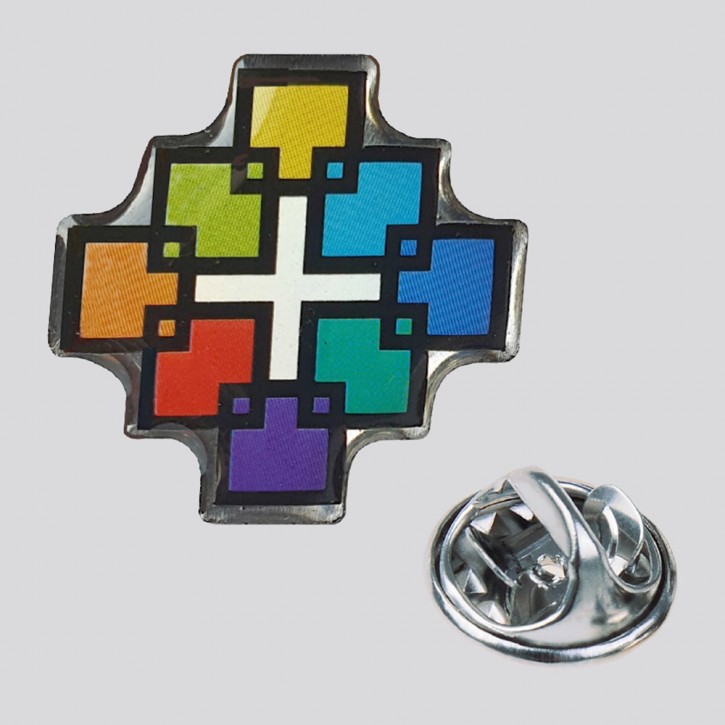 Pin - Facettenkreuz