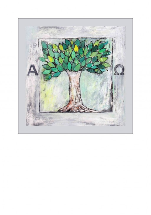 Urkunde/Gedenkblatt  Baum Alpha & Omega