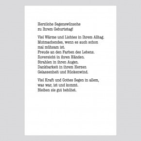 Grußkarte - Zeit (mit Innetext)