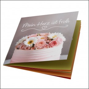 Geschenk Plus - Herzl. Grüße-Mein Herz ist froh