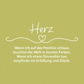 Geschenk Plus - Herzl. Grüße-Mein Herz ist froh