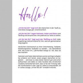 Patenheft - Ich bin bei dir