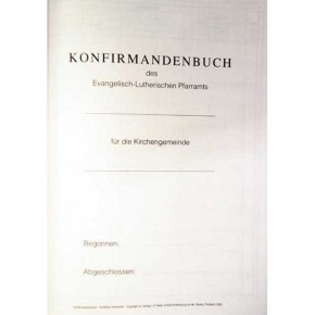 Verzeichnis der Konfirmierten