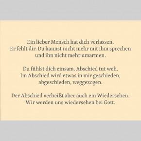 Getragen in schwerer Zeit