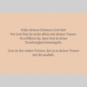 Getragen in schwerer Zeit