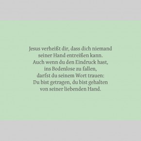 Getragen in schwerer Zeit
