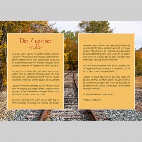 Unterwegs im Zug der Zeit