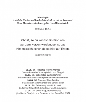 Kalender - Lebensworte 2027