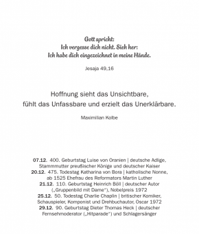 Kalender - Lebensworte 2027