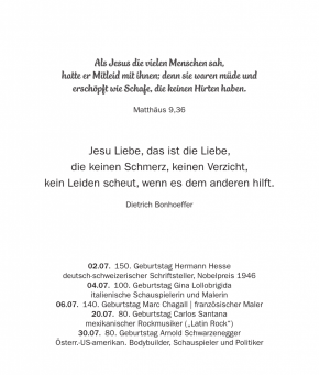 Kalender - Lebensworte 2027