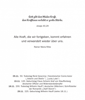 Kalender - Lebensworte 2027
