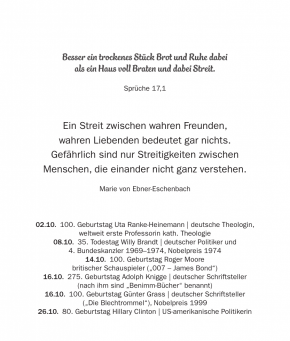 Kalender - Lebensworte 2027