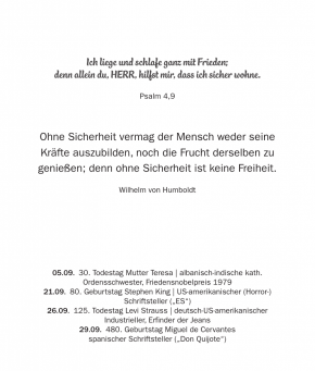 Kalender - Lebensworte 2027